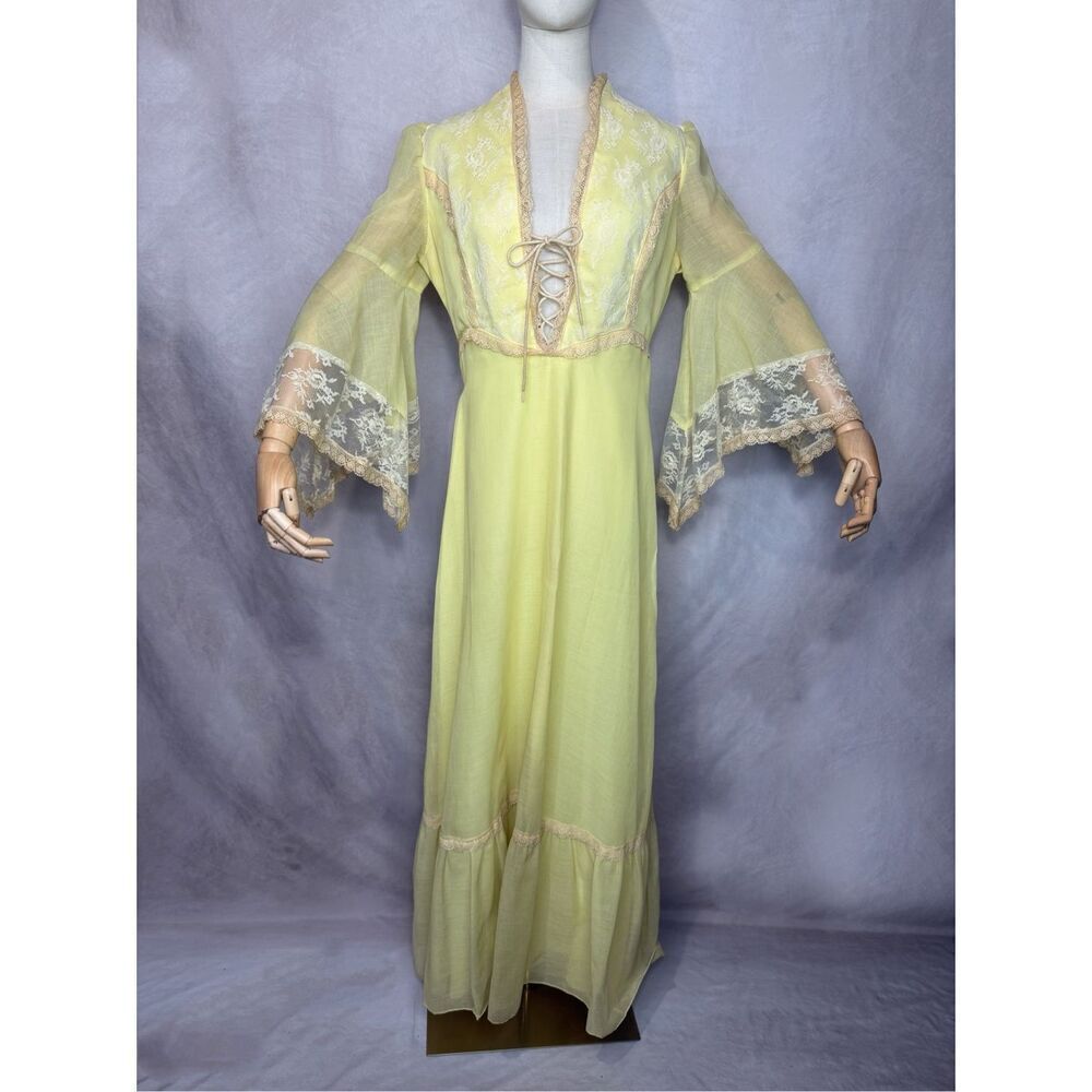 Vintage 1970s Gunne Sax Style Prairie Dress